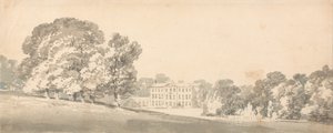 公園内の3階建てのジョージアン様式の家 作： Joseph Mallord William Turner